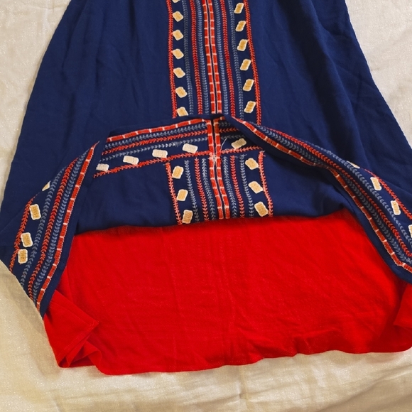 THML Blue and Red Mini Dress - Picture 14 of 14